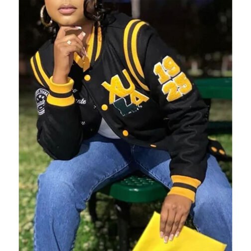 Xavier University Black Varsity Jacket - Image 4