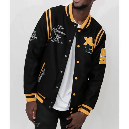 Xavier University Black Varsity Jacket