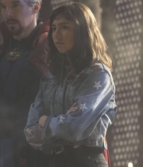 Xochitl Gomez Doctor Strange in the Multiverse of Madness Denim Blue Jacket - Image 16