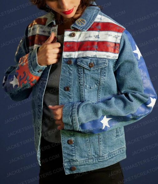 Xochitl Gomez Doctor Strange in the Multiverse of Madness Denim Blue Jacket - Image 12