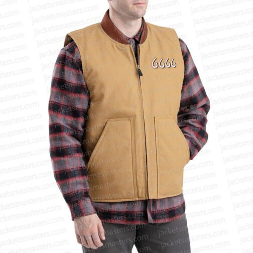 Jefferson White Yellowstone Season 04 6666 Brown Vest - Image 5
