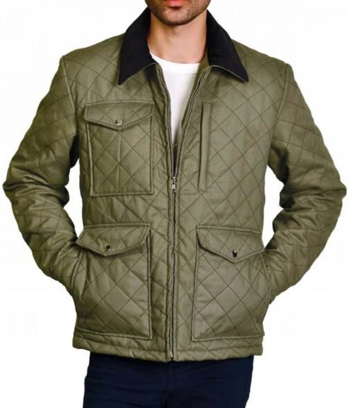 Yellowstone S04 Kevin Costner Green Jacket - Image 8