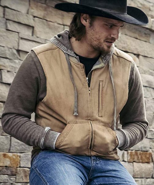 Yellowstone Luke Grimes Brown Vest - Image 11