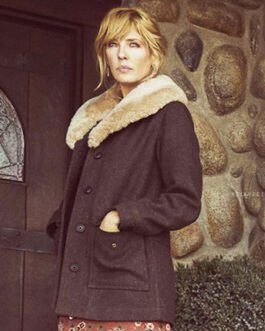 Kelly Reilly Yellowstone Shawl Collar Coat