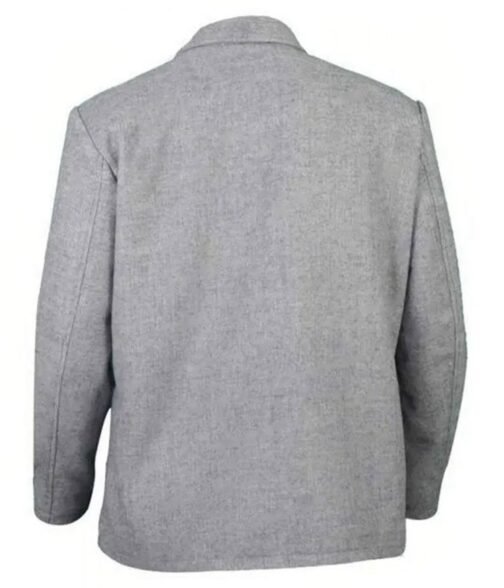 Yellowstone Luke Grimes Grey Wool Blazer - Image 3
