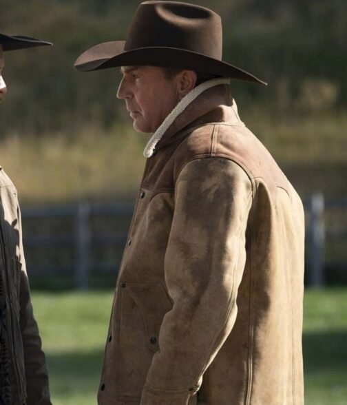 Kevin Costner Yellowstone Season 03 Leather Jacket - Image 4