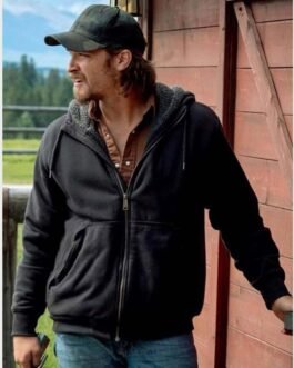 Luke Grimes Yellowstone Season 04 Shearling Hoodie