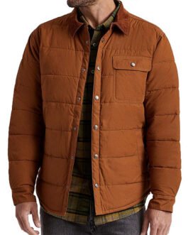 Ryan Bingham Yellowstone Season 04 Puffer Brown Jacket