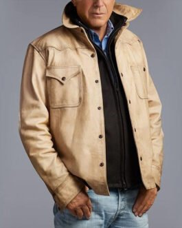 Yellowstone Season 5 Kevin Costner Leather Jacket