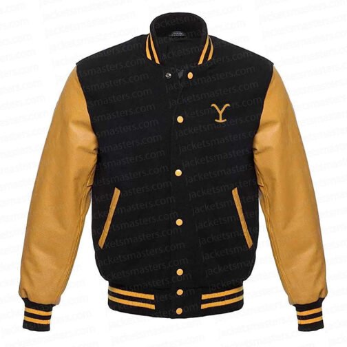 Yellowstone Varsity Black and Yellow Jacket - Image 2