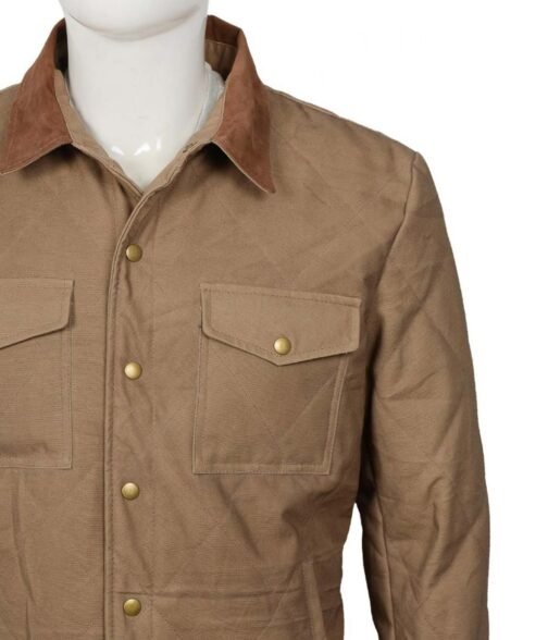 Yellowstone Season 04 Josh Lucas Brown Jacket - Image 6