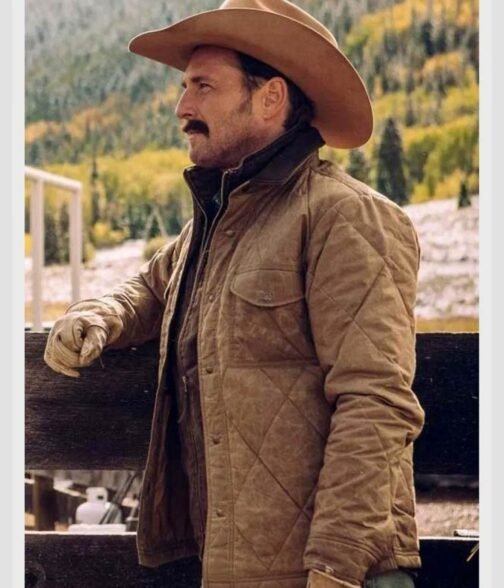 Yellowstone Season 04 Josh Lucas Brown Jacket - Image 2
