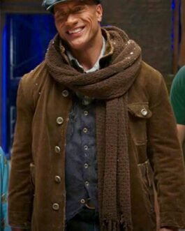 Young Rock S02 Dwayne Johnson Suede Leather Coat