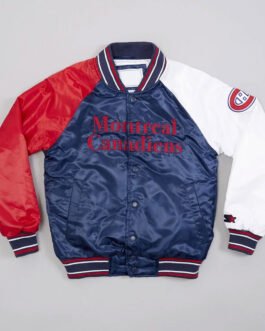 Montreal Canadiens Youth Varsity Satin Jacket