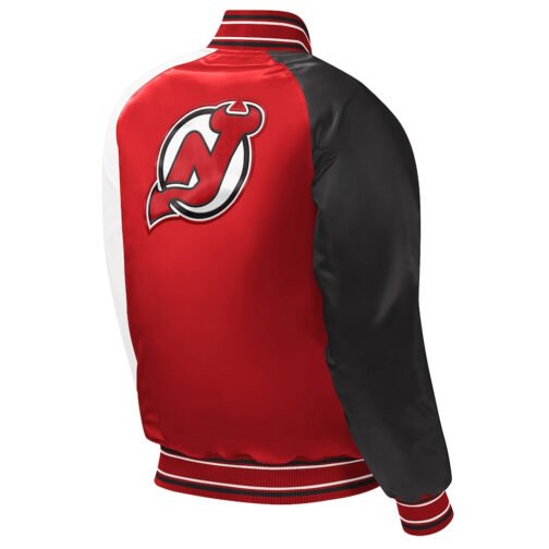 New Jersey Devils Youth Varsity Satin Jacket - Image 2