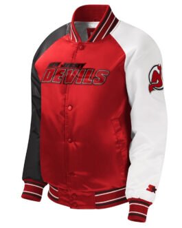 New Jersey Devils Youth Varsity Satin Jacket