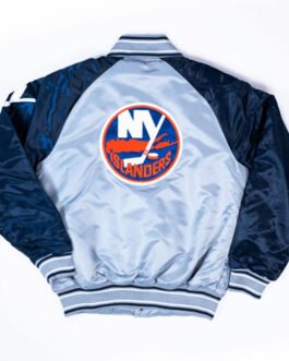 Youth NY Islanders Navy and Gray Jacket