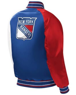 Youth NY Rangers Varsity Satin Jacket
