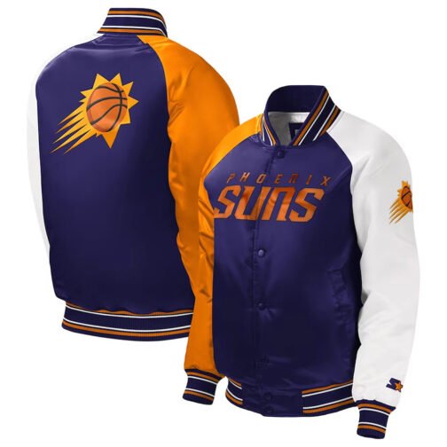 Youth Raglan Phoenix Suns Purple Jacket - Image 3
