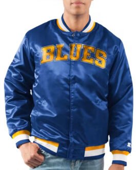 St. Louis Blues Youth Heavyweight Satin Jacket