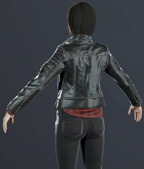 Yuriko Watanabe Spider-Man PS4 Leather Jacket - Image 10