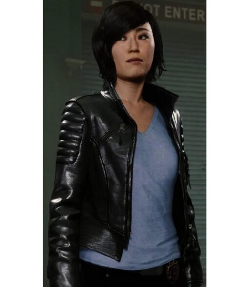 Yuriko Watanabe Spider-Man PS4 Leather Jacket - Image 2