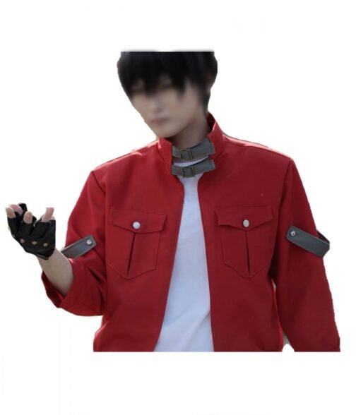 Yuyu Hakusho Sniper Red Cotton Jacket - Image 4