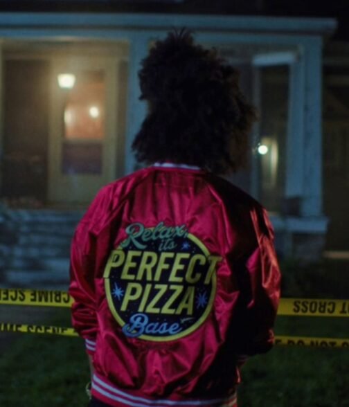 Zazie Beetz Slice Astrid Red Jacket - Image 5