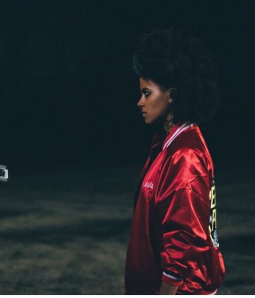 Zazie Beetz Slice Astrid Red Jacket - Image 6