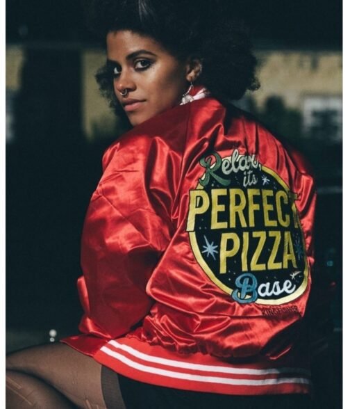 Zazie Beetz Slice Astrid Red Jacket - Image 2