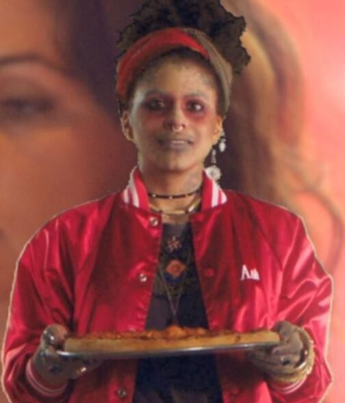 Zazie Beetz Slice Astrid Red Jacket - Image 4