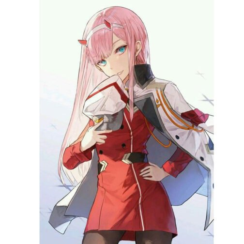 Zero Two Darling in the Franxx White Coat - Image 3