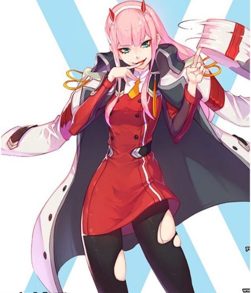 Zero Two Darling in the Franxx White Coat - Image 2