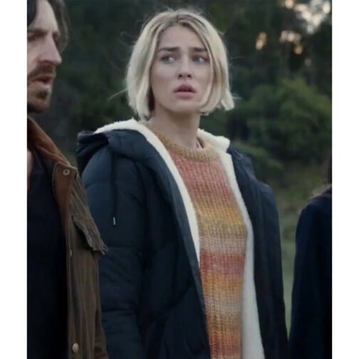 Zyra Gorecki La Brea Season 2 Puffer Blue Coat - Image 12