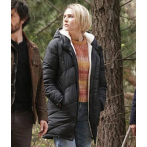 Zyra Gorecki La Brea Season 2 Puffer Blue Coat - Image 8