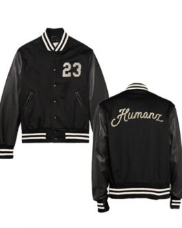 23 Humanz Black Varsity Letterman Jacket