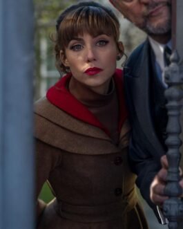 Aura Garrido A Private Affair Brown Wool Jacket