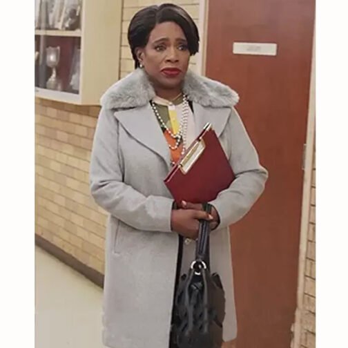 Abbott Elementary Sheryl Lee Ralph Gray Coat - Image 9