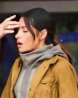 Black Adam Sarah Shahi Brown Cotton Jacket