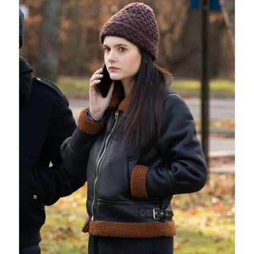 Law & Order Organized Crime Ainsley Seiger Leather Jacket - Image 6