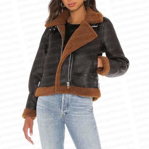 Law & Order Organized Crime Ainsley Seiger Leather Jacket - Image 5