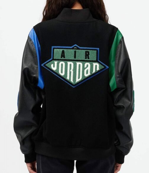 Air Jordan Aleali May Letterman Jacket - Image 4
