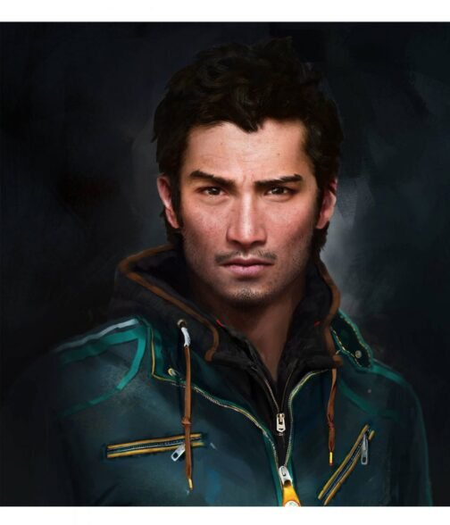Ajay Ghale Far Cry Green Leather Jacket - Image 8