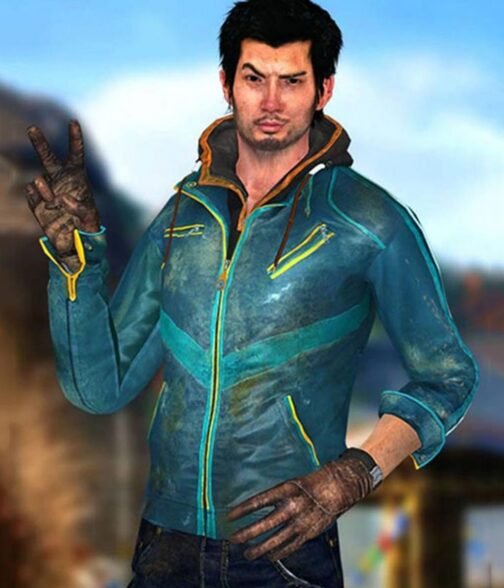Ajay Ghale Far Cry Green Leather Jacket - Image 4