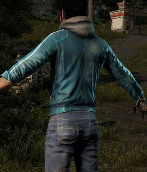 Ajay Ghale Far Cry Green Leather Jacket - Image 6