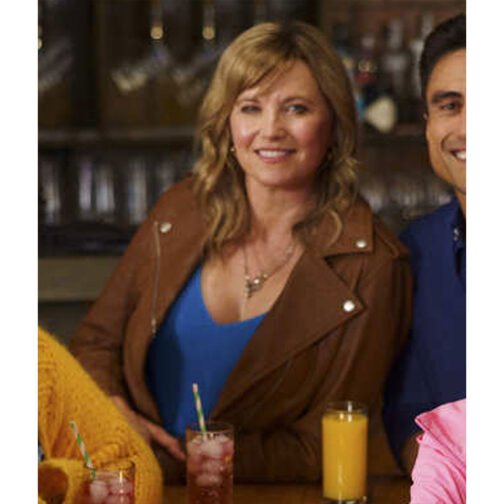 Lucy Lawless My Life is Murder Leather Jacket - Image 7
