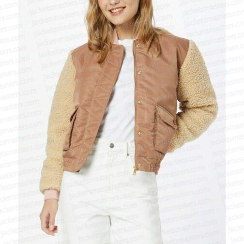 All American S04 GeffriMaya Teddy Bomber Jacket - Image 5