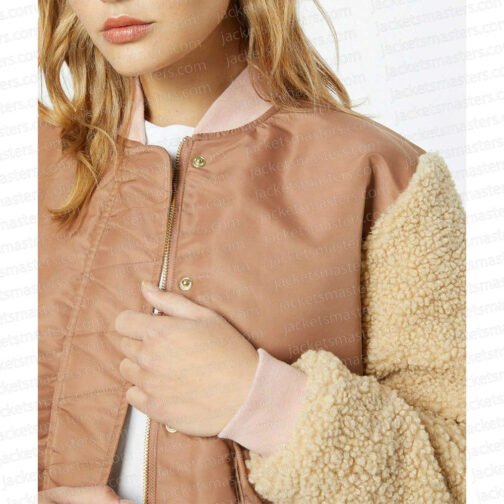All American S04 GeffriMaya Teddy Bomber Jacket - Image 6