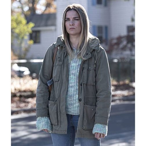 Kevin Can F**k Himself Annie Murphy Green Jacket - Image 4