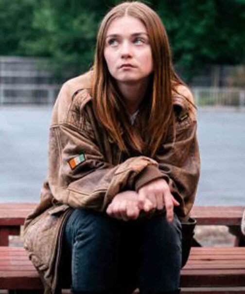 Alyssa The End of the F***ing World Bomber Leather Jacket - Image 8